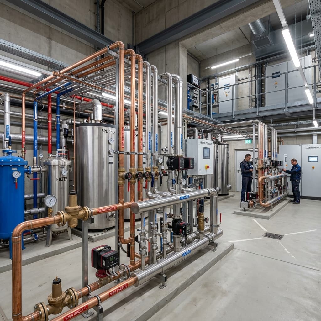 Sanitärzentrale (komplexe Wasserverteilung)